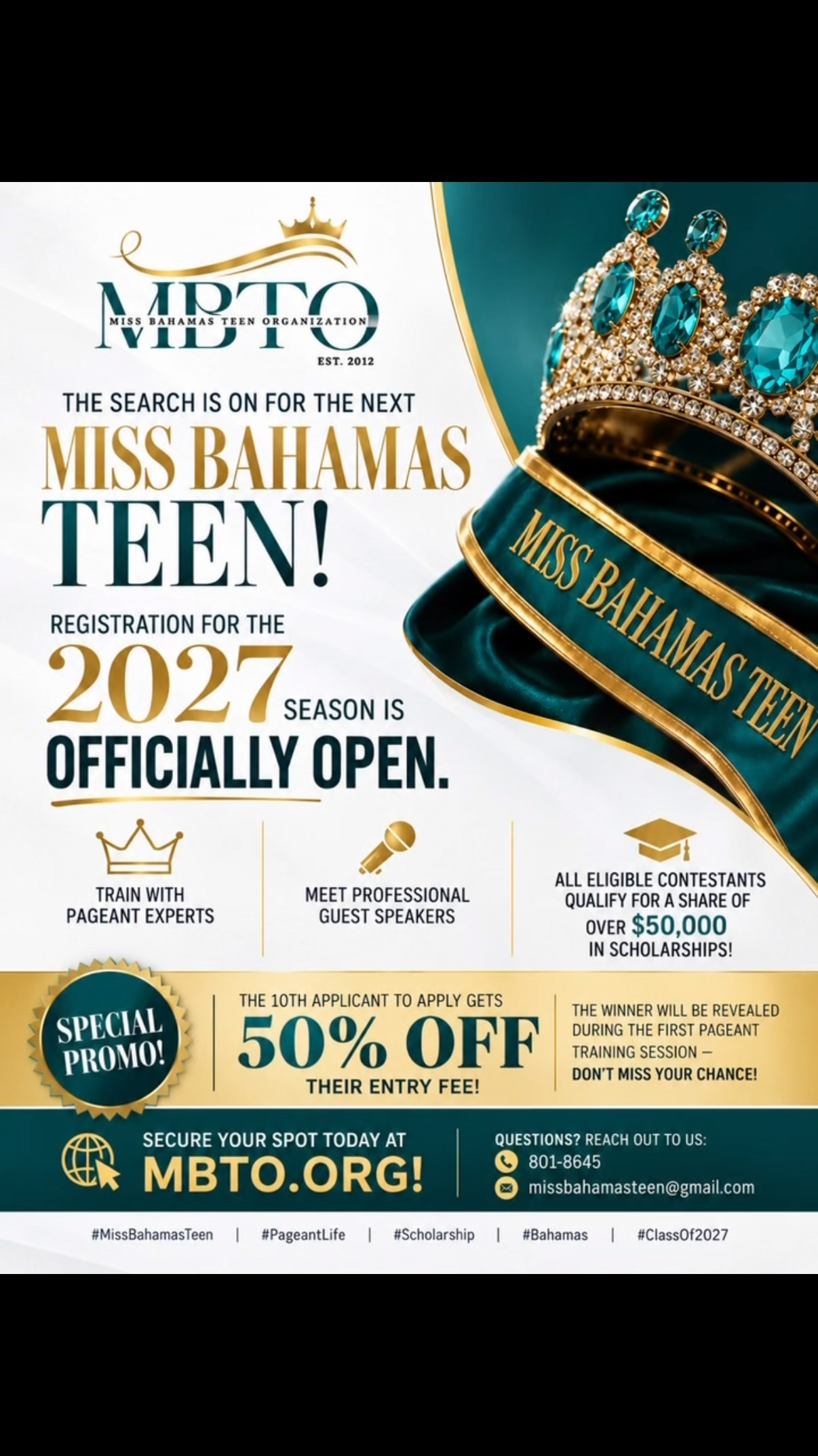 The Search Is On: Miss Bahamas Teen Opens Registration for the 2027 Season